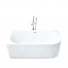 Vasca da bagno freestanding angolo arrotondato resina fiberglass Panarea Prezzo