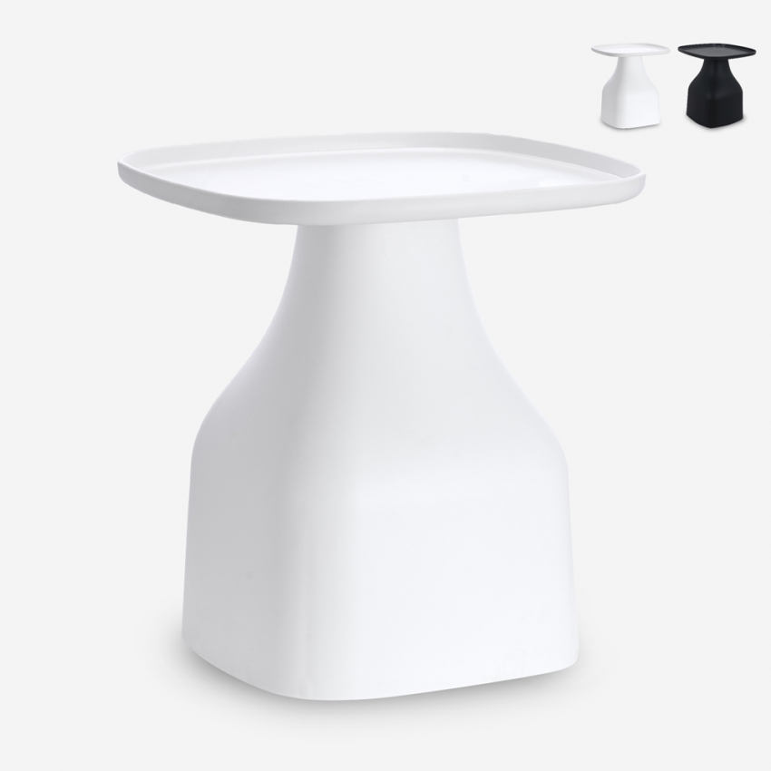 Tavolino basso caffè 48x48cm design moderno salotto esterno Bell XL Sconti Tavolino basso caffè 48x48cm design moderno salotto esterno Bell XL Sconti