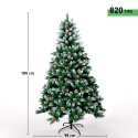 Weihnachtsbaum mit Kunstschnee 180cm geschmückt Manitoba Katalog