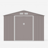 Box in lamiera grigio solido resistente per giardino riponi attrezzi Ortisei 277x191x202cm Stock