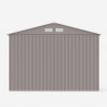 Box in lamiera grigio solido resistente per giardino riponi attrezzi Ortisei 277x191x202cm Scelta