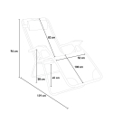 Klappstrand- und Gartenliegestuhl mit Mehreren Positionen Zero Gravity Emily Lux