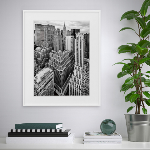 Quadro fotografia stampa paesaggio urbano bianco e nero 40x50cm Variety Grad Promozione
