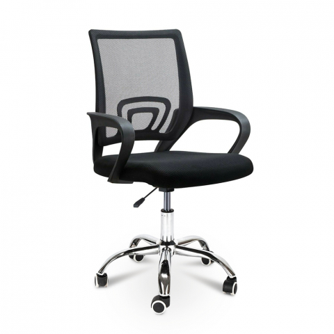 Sedia ufficio ergonomica con supporto lombare tessuto traspirante Officium Promozione