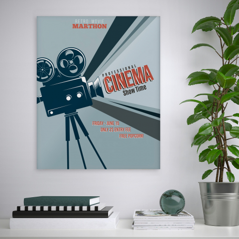 Stampa quadro locandina cinema poster cornice 40x50cm Variety Mozi Promozione