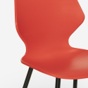 Sedia design moderno polipropilene metallo sala da pranzo ristorante Ladysmith Caratteristiche