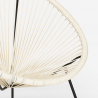Fauteuil Acapulco spaghetti de jardin design moderne Sunflower 
