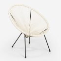Fauteuil Acapulco spaghetti de jardin design moderne Sunflower 