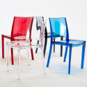 B-Side Grand Soleil stapelbare transparente Stühle für Bar, Küchen und Restaurants 