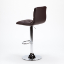 Sgabello per cucina e bar trapuntato Chesterfield in similpelle Design Honolulu 