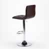 Tabouret de bar cuisine assise émaillée en similicuir design Honolulu 