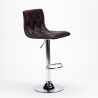 Tabouret de bar cuisine assise émaillée en similicuir design Honolulu 