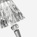 Lampada da tavolo design moderno trasparente casa ristorante Crystal Sconti