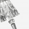 Lampada da tavolo design moderno trasparente casa ristorante Crystal Sconti