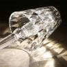 Lampada da tavolo design moderno trasparente casa ristorante Crystal Saldi
