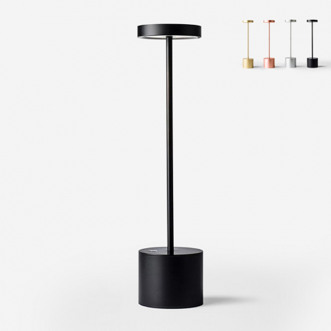 Lampe de table LED sans fil restaurant et maison design moderne Gunther Promotion
