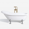 Freistehende Badewanne mit Retro Vintage Französischem Design und Füße Maiorca Angebot