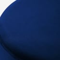 Pouf poggiapiedi sgabello basso imbottito rotondo design velluto Rossetto Scelta