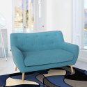 2-Sitzer Stoffsofa modernes Design skandinavischen Stil Irvine Auswahl