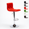 Chesterfield Kunstleder gesteppt Küche und Barhocker Design Honolulu Modell