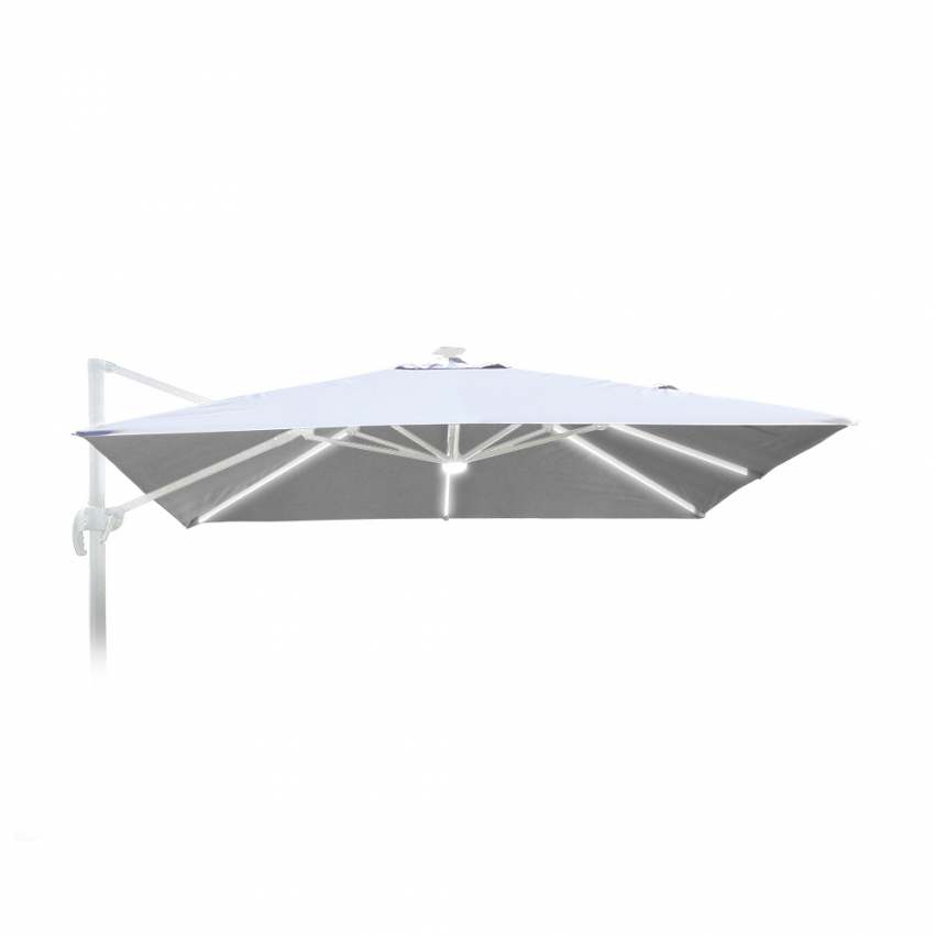 Toile de Remplacement pour parasol de Jardin 3x3 Paradise White LED Promotion