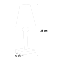Lampada da tavolo design moderno trasparente casa ristorante Crystal Catalogo