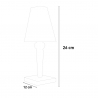 Lampada da tavolo design moderno trasparente casa ristorante Crystal Catalogo