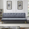 Divano letto clic clac 2 posti design moderno tessuto velluto Pulchra Offerta