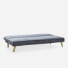 Divano letto clic clac 2 posti design moderno tessuto velluto Pulchra Sconti