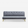 Divano letto clic clac 2 posti design moderno tessuto velluto Pulchra Saldi