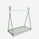 Lit enfant Montessori tente cabane 70x140cm en bois Wigee Vente