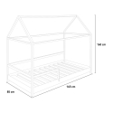 Montessori Kinderbett Hausbett aus Holz 80x160cm Husty Eigenschaften