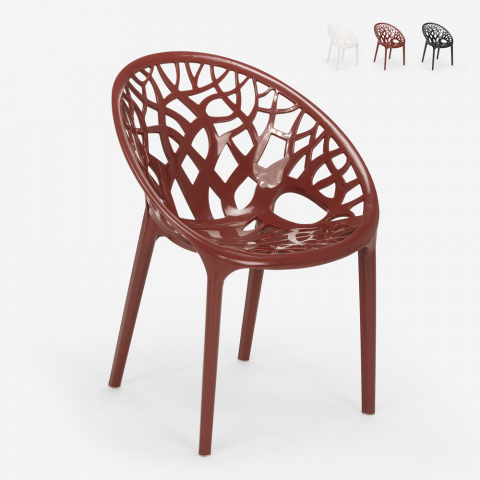 Stuhl aus Polypropylen in modernem Design für Bar Restaurant Küche Außenbereich Fragus