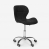 Sedia sgabello design girevole ufficio altezza regolabile ruote Ratal 