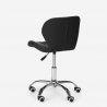 Sedia sgabello design girevole ufficio altezza regolabile ruote Ratal 