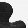 Sedia sgabello design girevole ufficio altezza regolabile ruote Ratal 