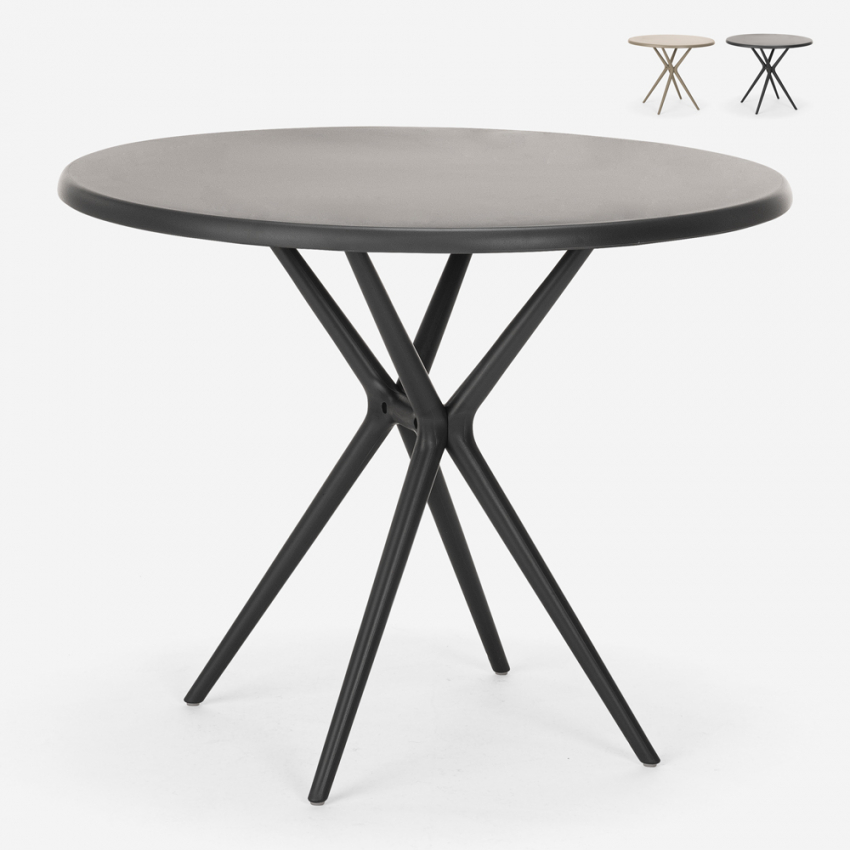 Tavolo in polipropilene rotondo 80cm giardino cucina bar ristorante Gang 80 Sconti Tavolo in polipropilene rotondo 80cm giardino cucina bar ristorante Gang 80 Sconti