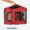 Trasportino cani e gatti taglia piccola 58x40x44,5cm tessuto pieghevole Oliver M 