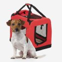 Trasportino cani e gatti taglia piccola 58x40x44,5cm tessuto pieghevole Oliver M 