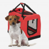 Trasportino cani e gatti taglia piccola 58x40x44,5cm tessuto pieghevole Oliver M 
