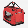 Trasportino cani e gatti taglia piccola 58x40x44,5cm tessuto pieghevole Oliver M 