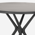 Set schwarz runder Tisch 80cm mit 2 Stühlen Design Maze Black Lagerbestand