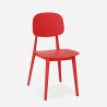 Table carré noir moderne 70x70cm + 2 chaises design Wade Black 