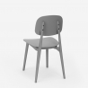 Set quadratischer Tisch schwarz 70x70cm 2 Stühle Design Wade Black 