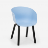Set 2 Design Stühle quadratischer Tisch schwarz 70x70cm Navan Black Preis