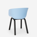 Set 2 Design Stühle quadratischer Tisch schwarz 70x70cm Navan Black Kosten
