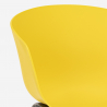 Set tavolo design rotondo 80cm beige 2 sedie Oden 