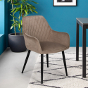 gepolsterter Sessel im Samt Design für Wohnzimmer Nirvana Katalog