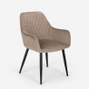gepolsterter Sessel im Samt Design für Wohnzimmer Nirvana Preis
