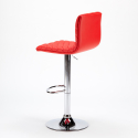 Sgabello alto da Bar e Cucina Denver Design Trapuntato in Similpelle Acquisto